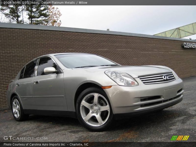 Desert Platinum Metallic / Willow 2004 Infiniti G 35 Sedan