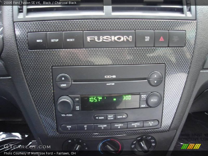 Black / Charcoal Black 2006 Ford Fusion SE V6
