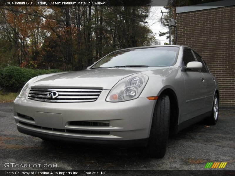 Desert Platinum Metallic / Willow 2004 Infiniti G 35 Sedan