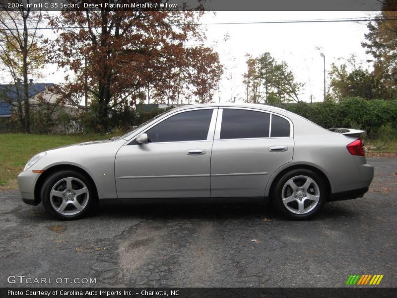 Desert Platinum Metallic / Willow 2004 Infiniti G 35 Sedan