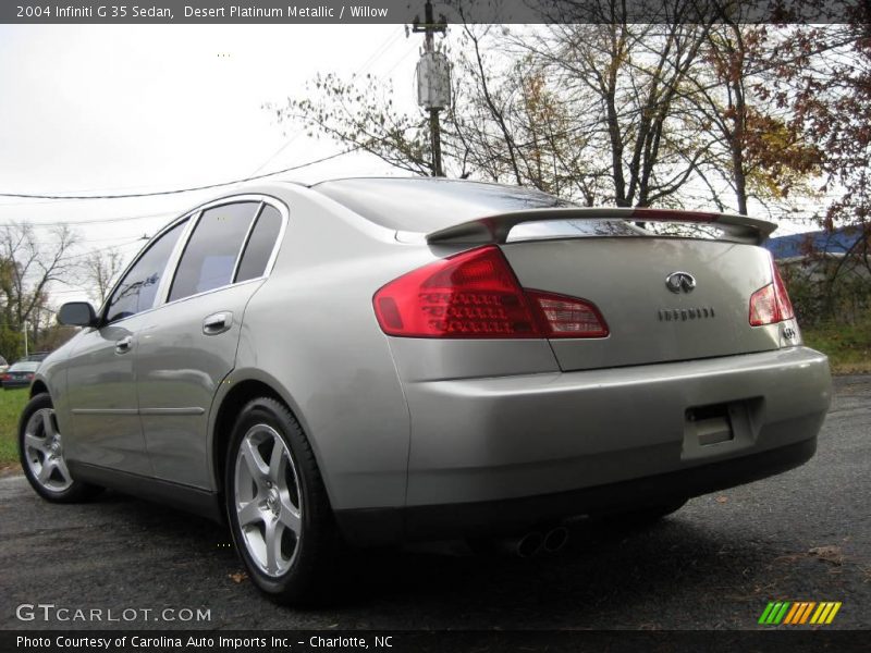 Desert Platinum Metallic / Willow 2004 Infiniti G 35 Sedan
