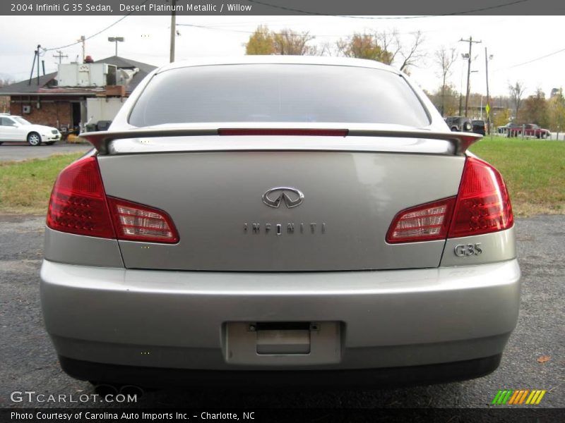 Desert Platinum Metallic / Willow 2004 Infiniti G 35 Sedan