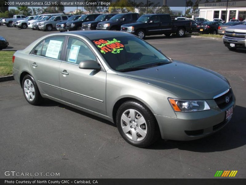 Natural Khaki Green / Beige 2008 Hyundai Sonata GLS V6