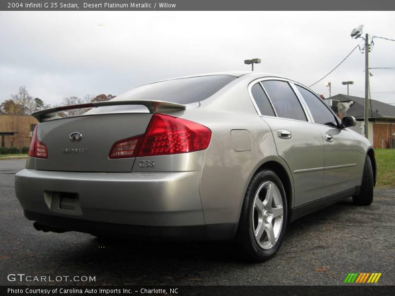 Desert Platinum Metallic / Willow 2004 Infiniti G 35 Sedan