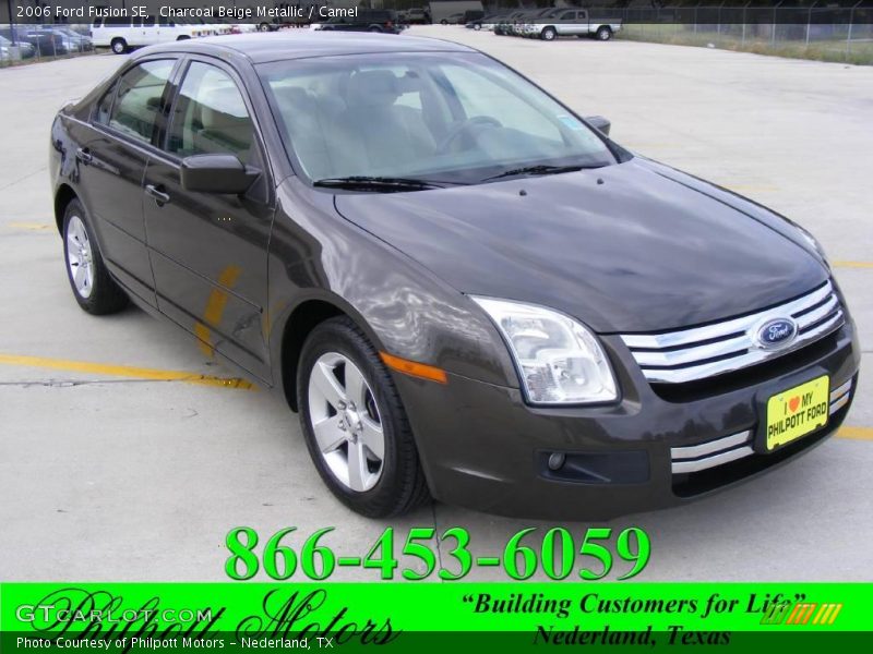 Charcoal Beige Metallic / Camel 2006 Ford Fusion SE