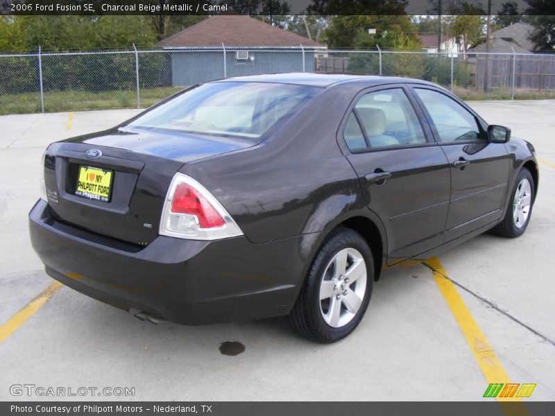Charcoal Beige Metallic / Camel 2006 Ford Fusion SE