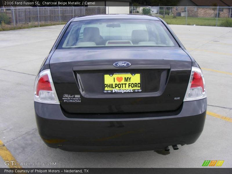 Charcoal Beige Metallic / Camel 2006 Ford Fusion SE