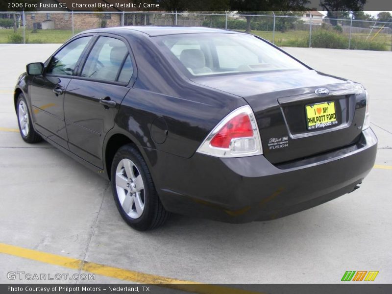 Charcoal Beige Metallic / Camel 2006 Ford Fusion SE