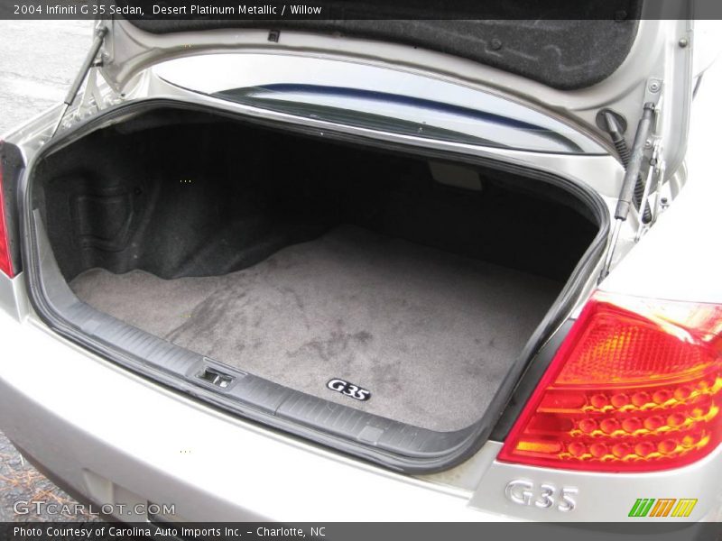 Desert Platinum Metallic / Willow 2004 Infiniti G 35 Sedan