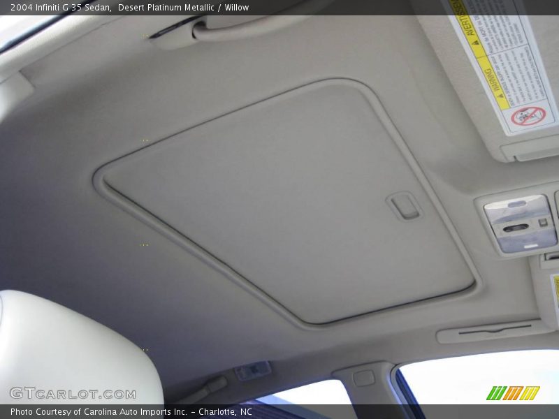 Desert Platinum Metallic / Willow 2004 Infiniti G 35 Sedan