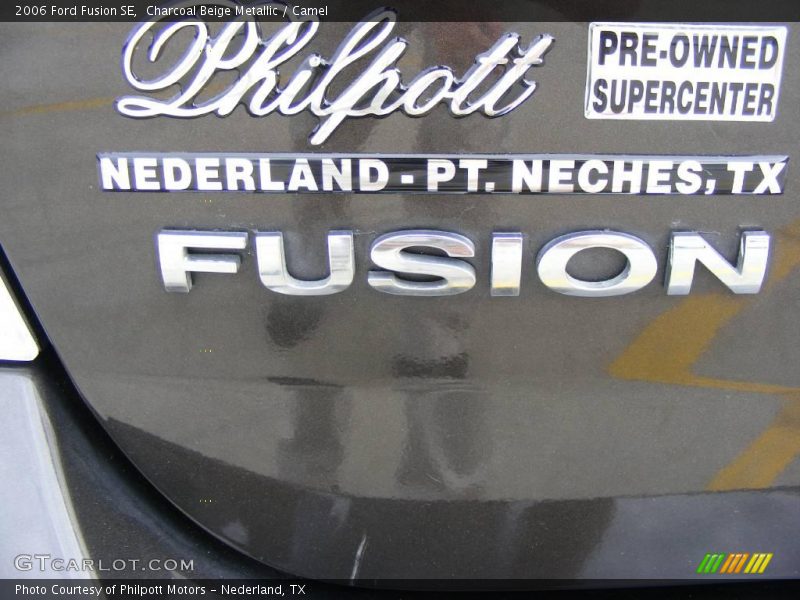 Charcoal Beige Metallic / Camel 2006 Ford Fusion SE