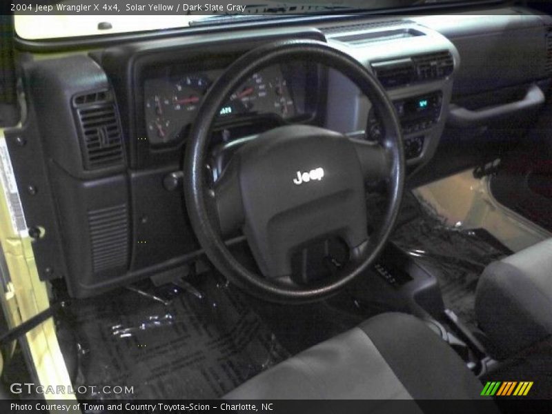 Solar Yellow / Dark Slate Gray 2004 Jeep Wrangler X 4x4