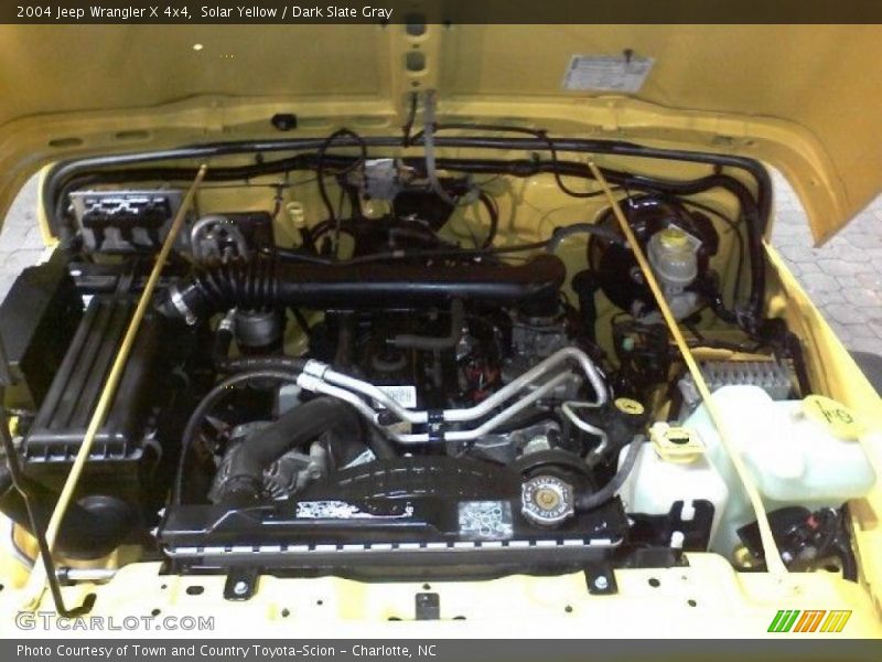 Solar Yellow / Dark Slate Gray 2004 Jeep Wrangler X 4x4