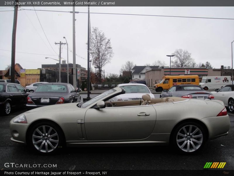 Winter Gold Metallic / Caramel 2007 Jaguar XK XK8 Convertible