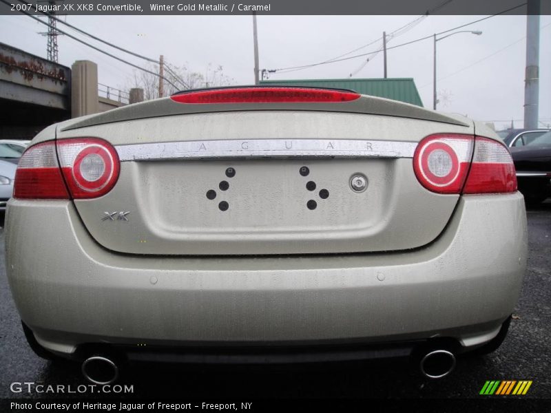 Winter Gold Metallic / Caramel 2007 Jaguar XK XK8 Convertible