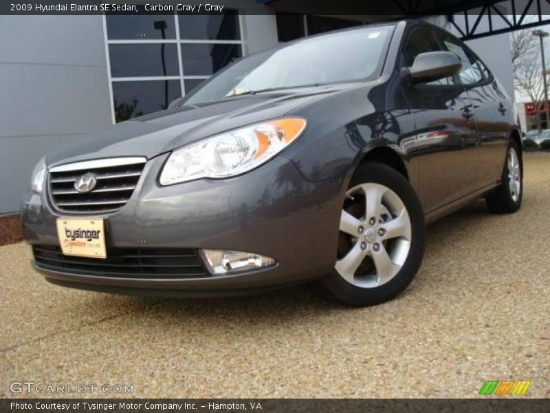 Carbon Gray / Gray 2009 Hyundai Elantra SE Sedan