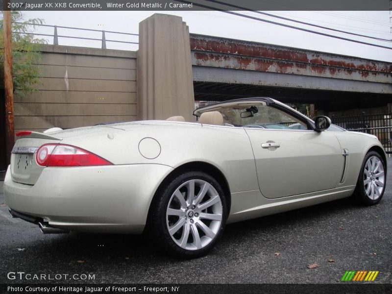 Winter Gold Metallic / Caramel 2007 Jaguar XK XK8 Convertible