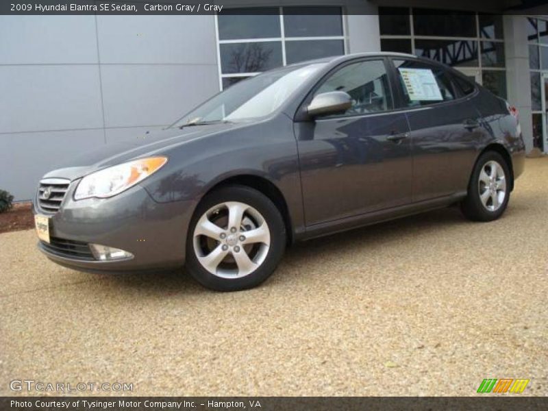 Carbon Gray / Gray 2009 Hyundai Elantra SE Sedan