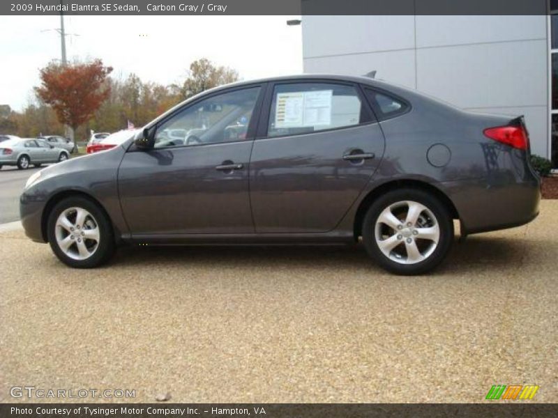 Carbon Gray / Gray 2009 Hyundai Elantra SE Sedan