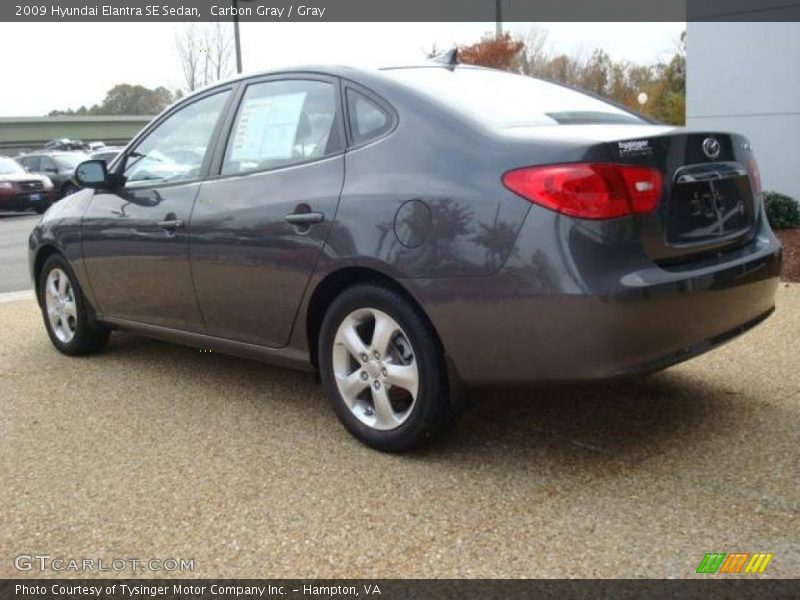 Carbon Gray / Gray 2009 Hyundai Elantra SE Sedan