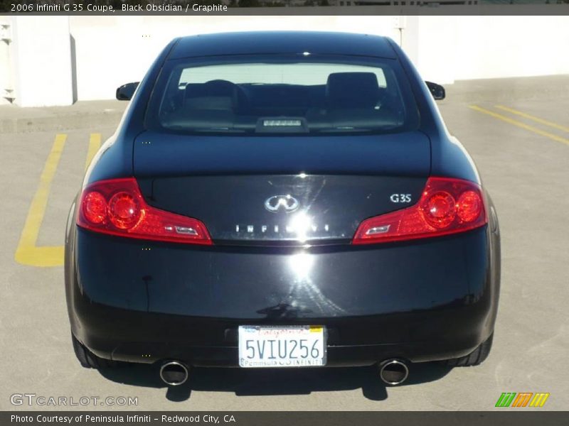 Black Obsidian / Graphite 2006 Infiniti G 35 Coupe