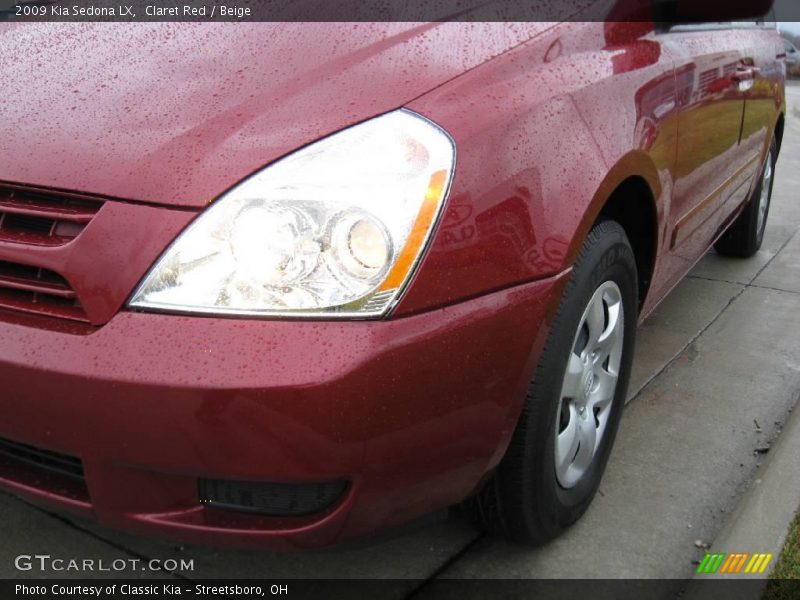 Claret Red / Beige 2009 Kia Sedona LX