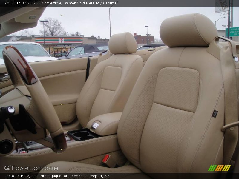 Winter Gold Metallic / Caramel 2007 Jaguar XK XK8 Convertible