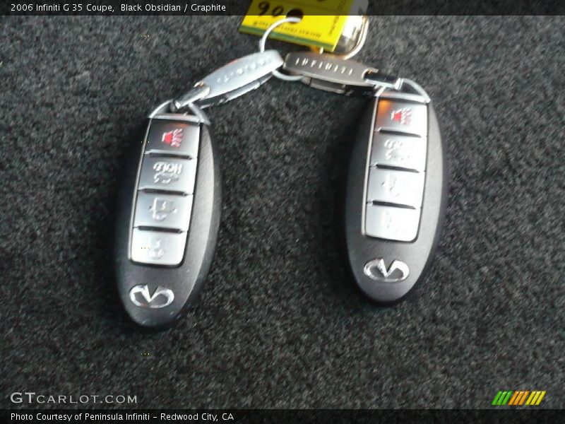 Black Obsidian / Graphite 2006 Infiniti G 35 Coupe