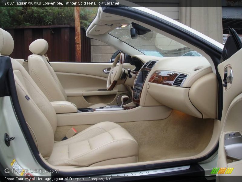 Winter Gold Metallic / Caramel 2007 Jaguar XK XK8 Convertible