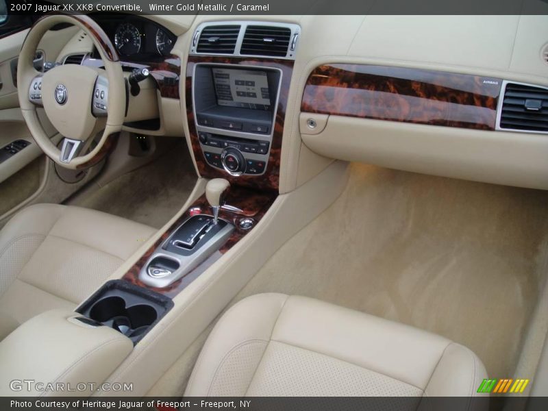 Winter Gold Metallic / Caramel 2007 Jaguar XK XK8 Convertible