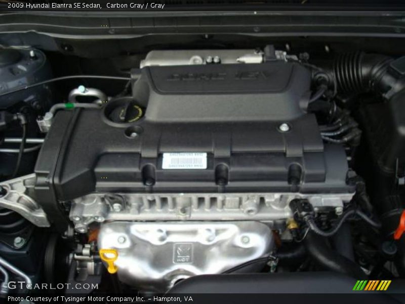 Carbon Gray / Gray 2009 Hyundai Elantra SE Sedan