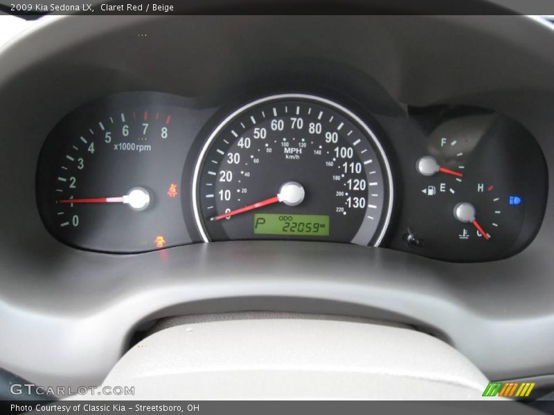 Claret Red / Beige 2009 Kia Sedona LX