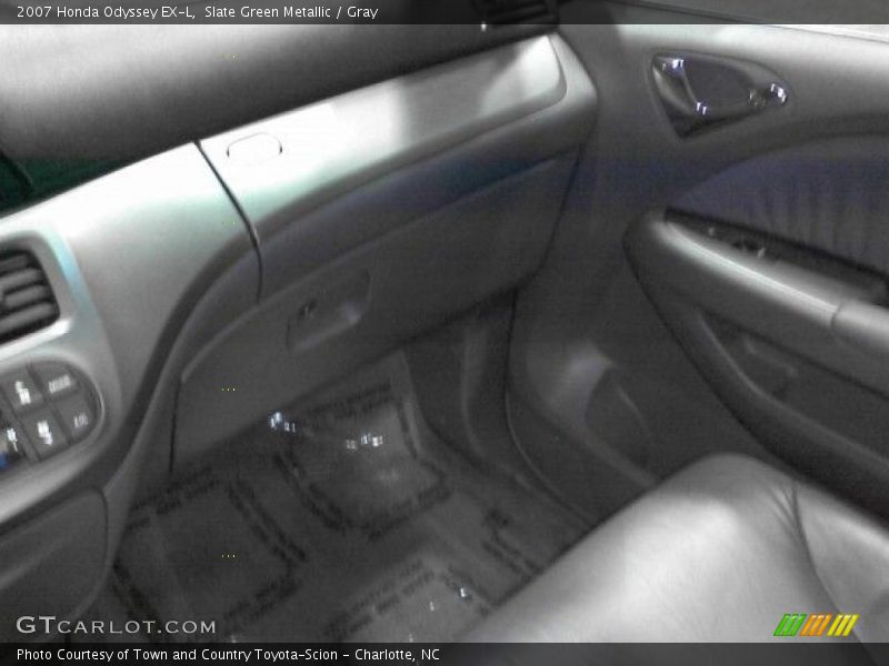 Slate Green Metallic / Gray 2007 Honda Odyssey EX-L