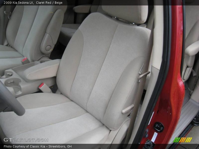 Claret Red / Beige 2009 Kia Sedona LX