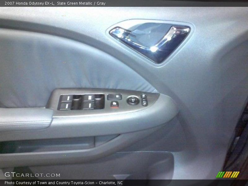 Slate Green Metallic / Gray 2007 Honda Odyssey EX-L