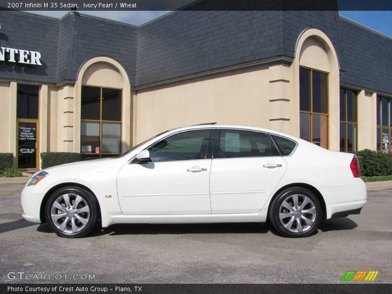 Ivory Pearl / Wheat 2007 Infiniti M 35 Sedan