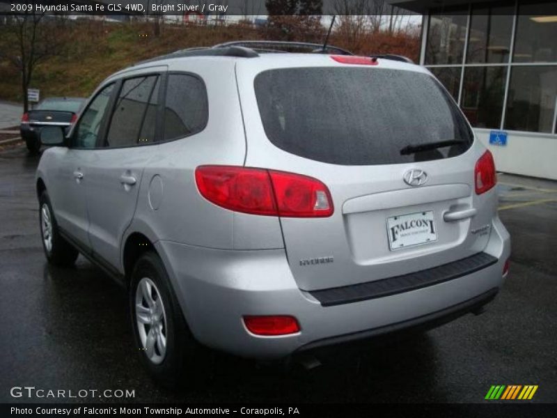 Bright Silver / Gray 2009 Hyundai Santa Fe GLS 4WD