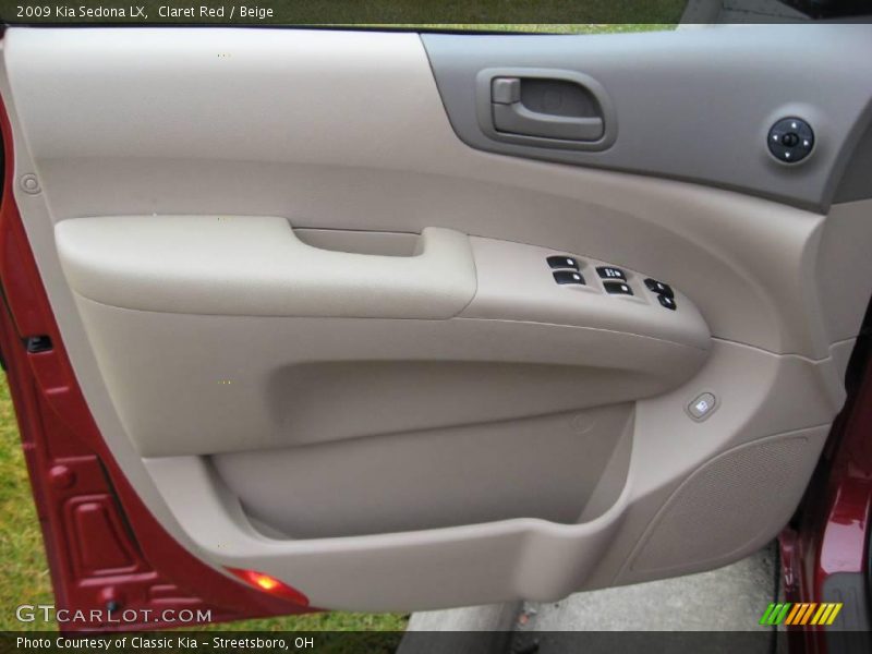 Claret Red / Beige 2009 Kia Sedona LX