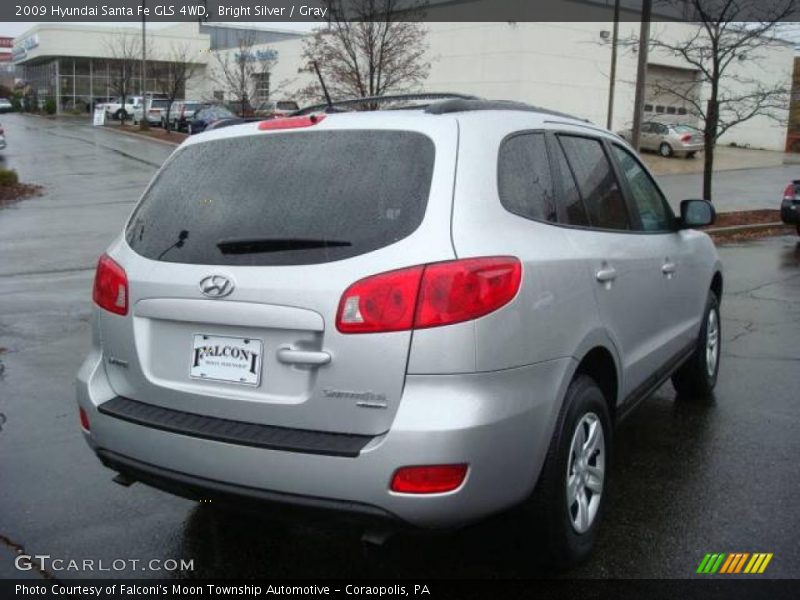 Bright Silver / Gray 2009 Hyundai Santa Fe GLS 4WD