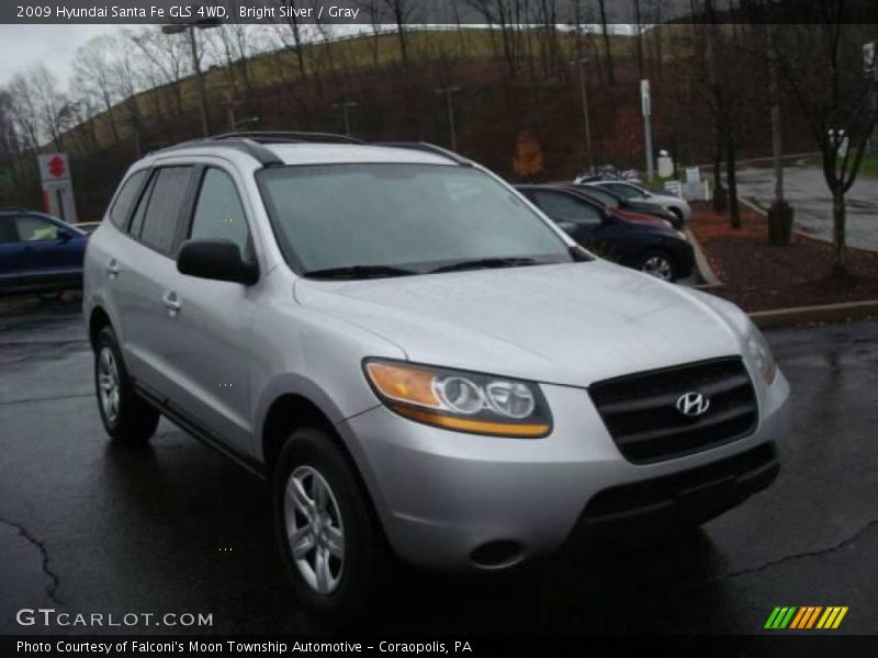 Bright Silver / Gray 2009 Hyundai Santa Fe GLS 4WD