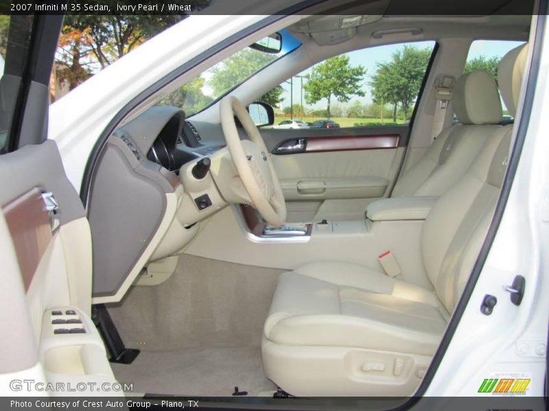 Ivory Pearl / Wheat 2007 Infiniti M 35 Sedan