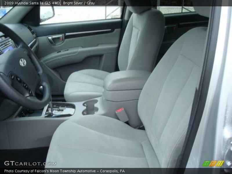 Bright Silver / Gray 2009 Hyundai Santa Fe GLS 4WD