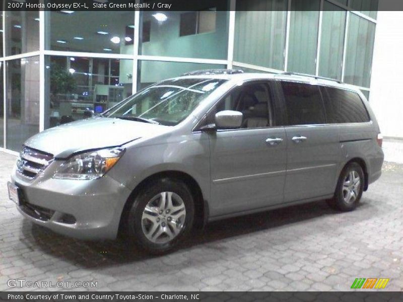 Slate Green Metallic / Gray 2007 Honda Odyssey EX-L