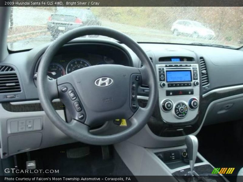 Bright Silver / Gray 2009 Hyundai Santa Fe GLS 4WD