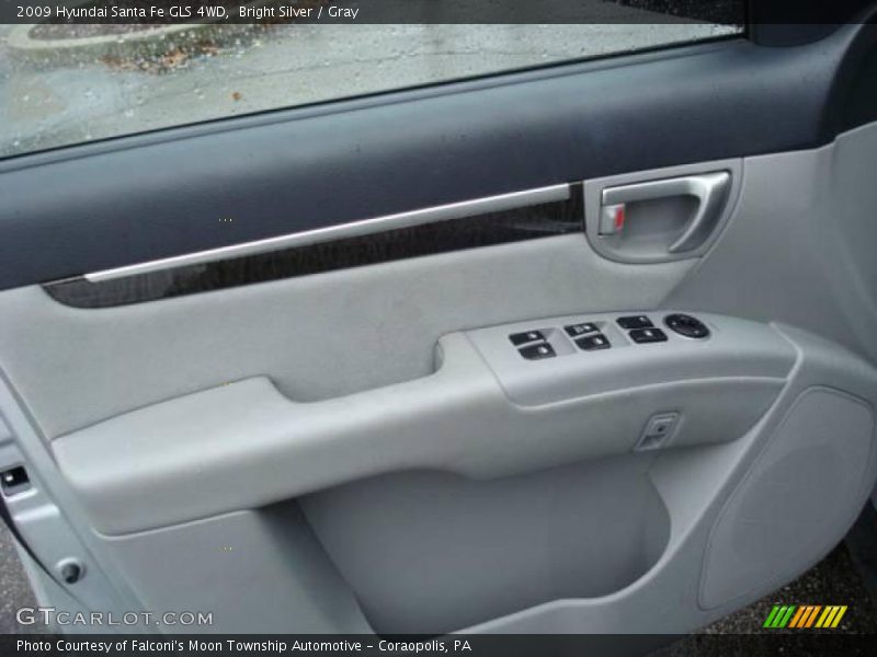 Bright Silver / Gray 2009 Hyundai Santa Fe GLS 4WD