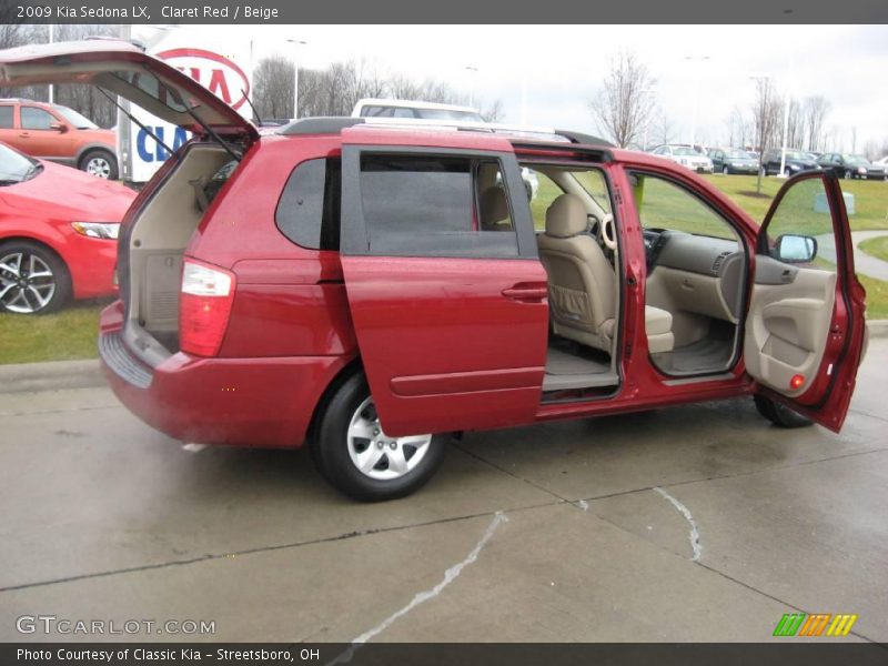 Claret Red / Beige 2009 Kia Sedona LX