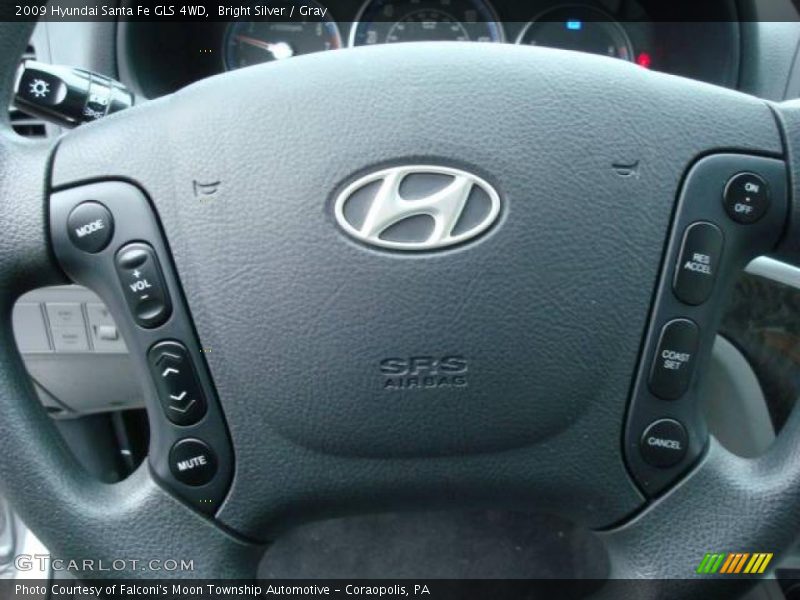 Bright Silver / Gray 2009 Hyundai Santa Fe GLS 4WD
