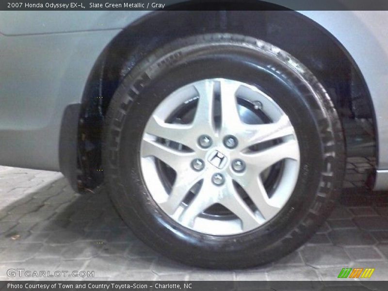 Slate Green Metallic / Gray 2007 Honda Odyssey EX-L