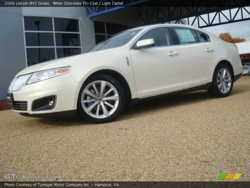 White Chocolate Tri-Coat / Light Camel 2009 Lincoln MKS Sedan