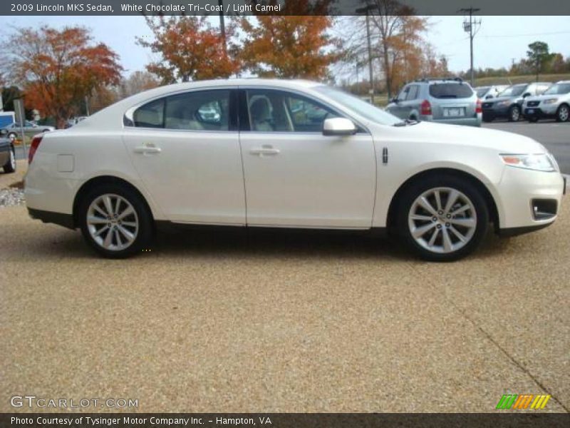 White Chocolate Tri-Coat / Light Camel 2009 Lincoln MKS Sedan